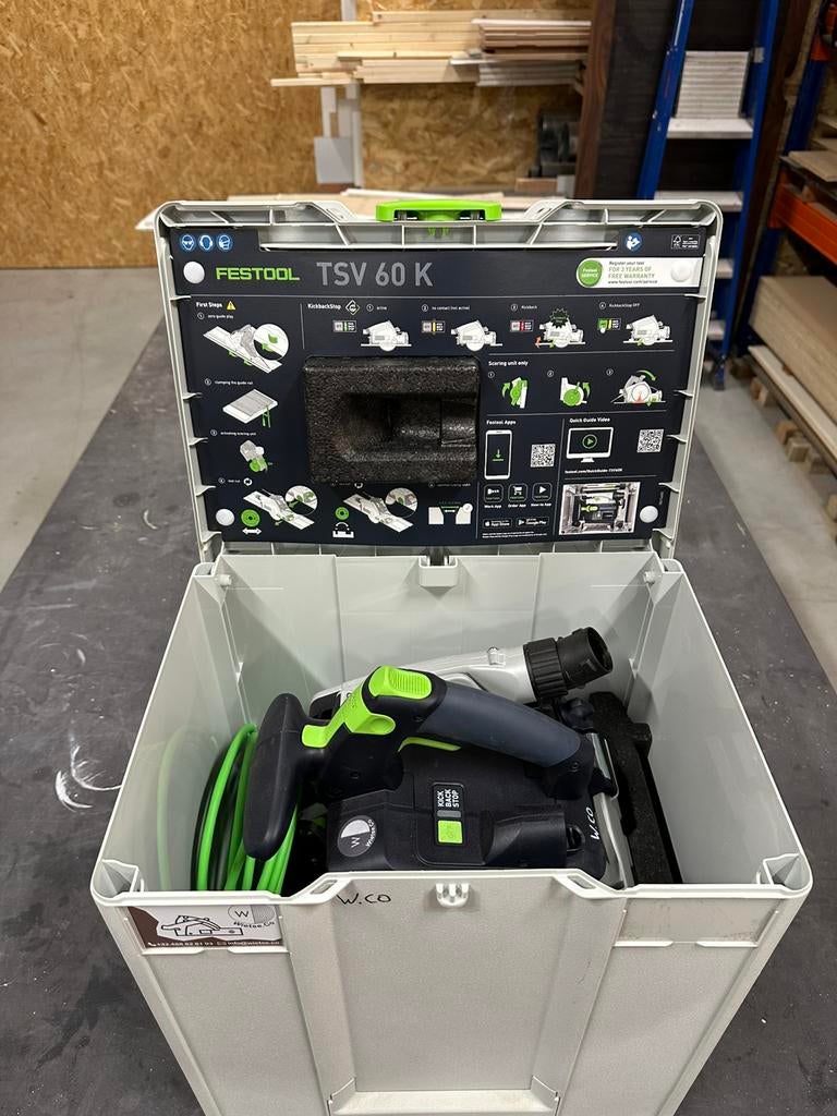 Festool invalzaag met voorritser, Doe-het-zelf en Bouw, Ophalen, Invalzaag, 600 tot 1200 watt, Zo goed als nieuw
