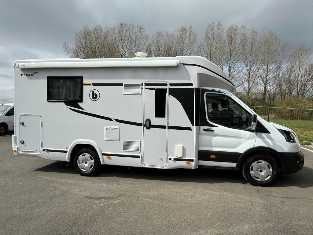 Prachtige Benimar T495  camper, Caravans en Kamperen, Ford, 6 tot 7 meter, 6 tot 7 meter, Airbags