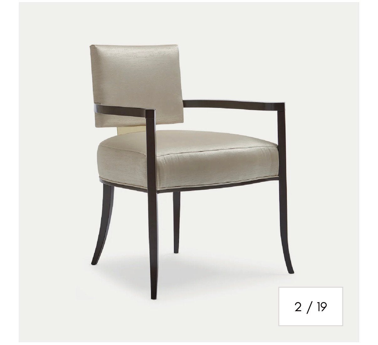 Caracole design luxe eetkamerstoel met leuning, Huis en Inrichting, Ophalen, Zo goed als nieuw