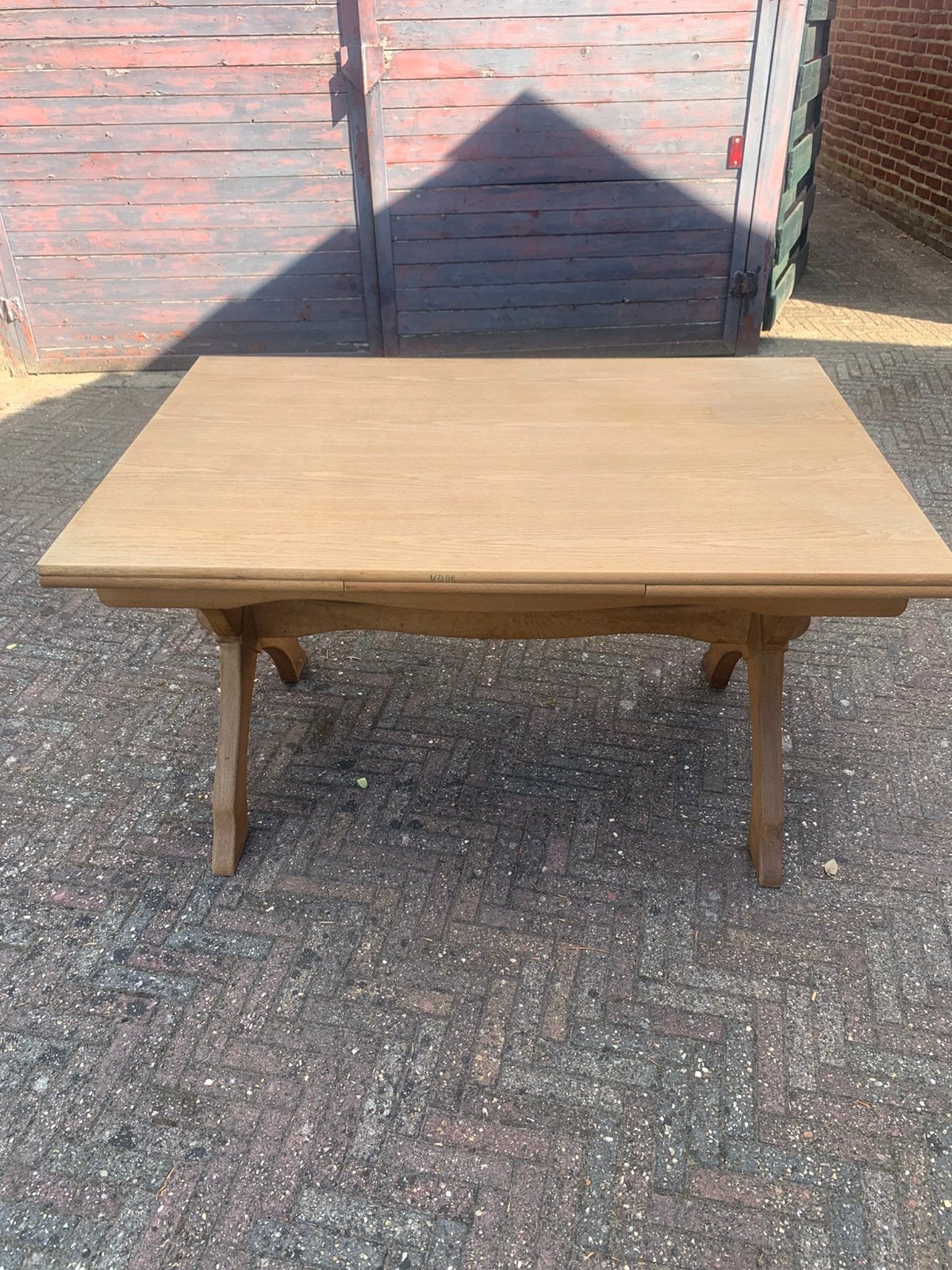 Uitschuifbare tafel, Huis en Inrichting, Ophalen, Overige materialen, Gebruikt, 50 tot 100 cm