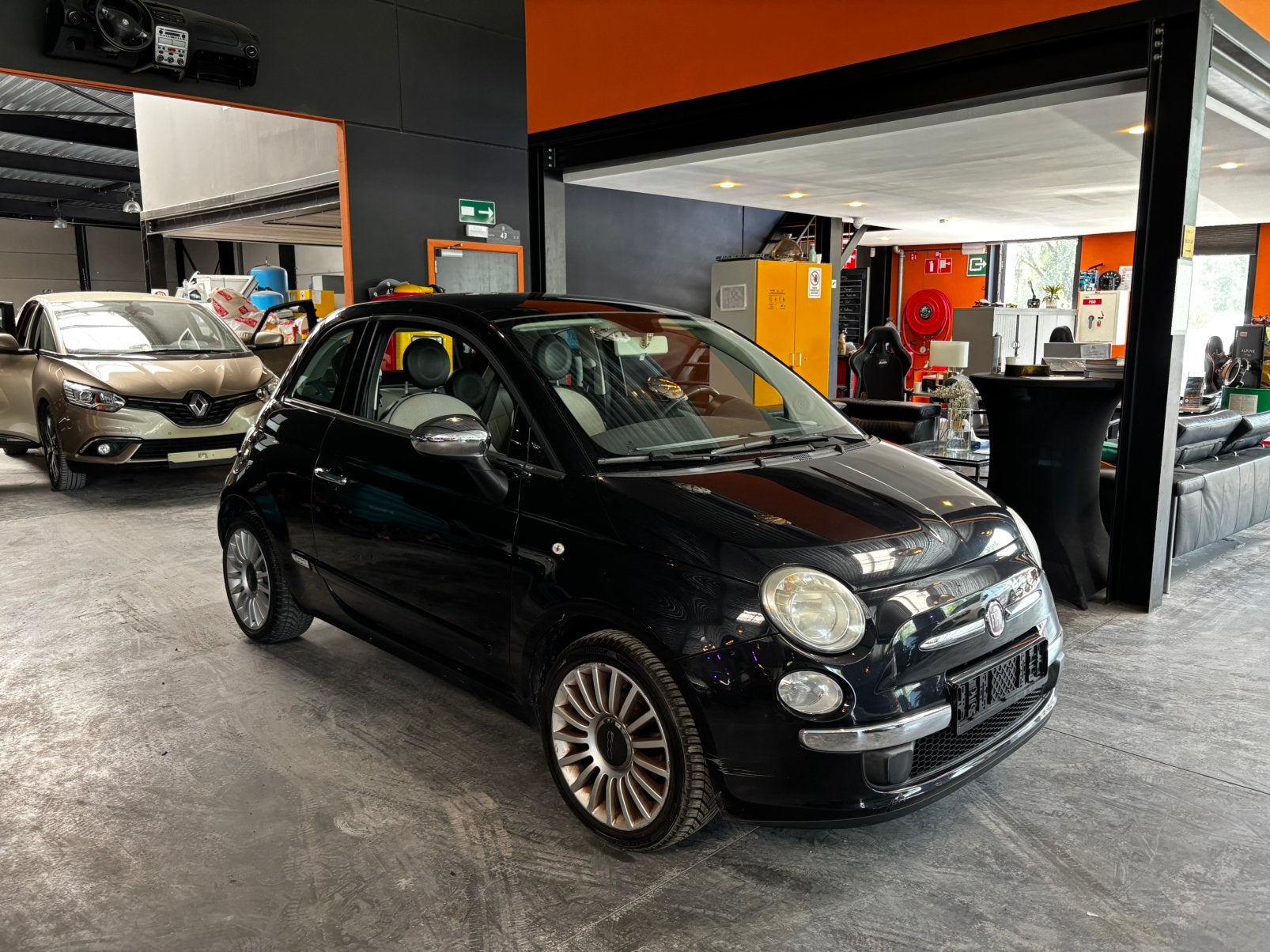 fiat 500 automatique 1.2 essence/12 mois de garantie, Auto's, Fiat, Stof, Beige, Zwart, Berline