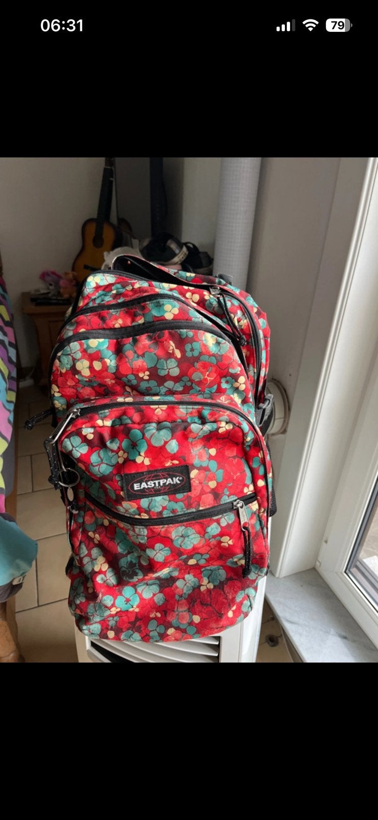 Boekentas Eastpak, Handtassen en Accessoires, Tassen | Schooltassen, Ophalen, Gebruikt, Rood, Rugtas