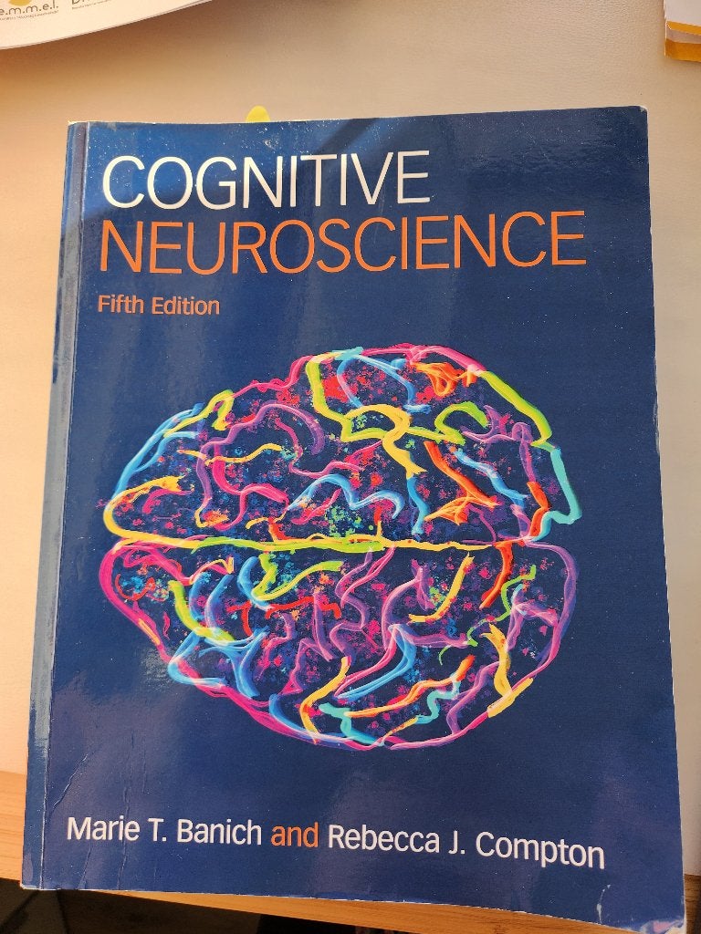 Neuropsychologie Cognitive neuroscience fifth edition, Livres, Psychologie, Enlèvement ou Envoi, Comme neuf, Psychologie expérimentale ou Neuropsychologie