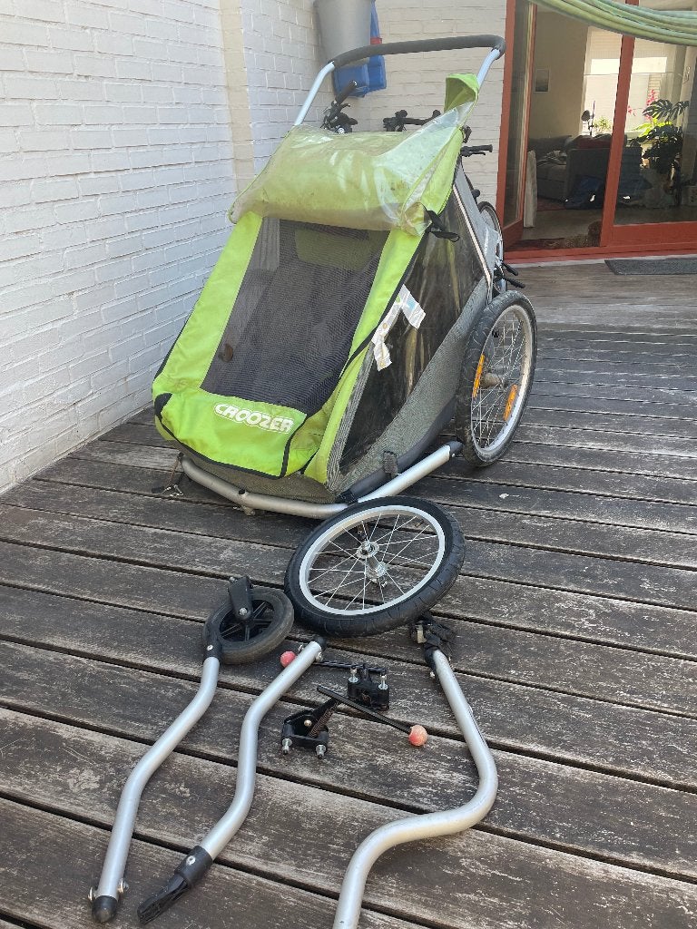 Croozer kid for 2, Fietsen en Brommers, Ophalen, Gebruikt, Kinderkar, Croozer