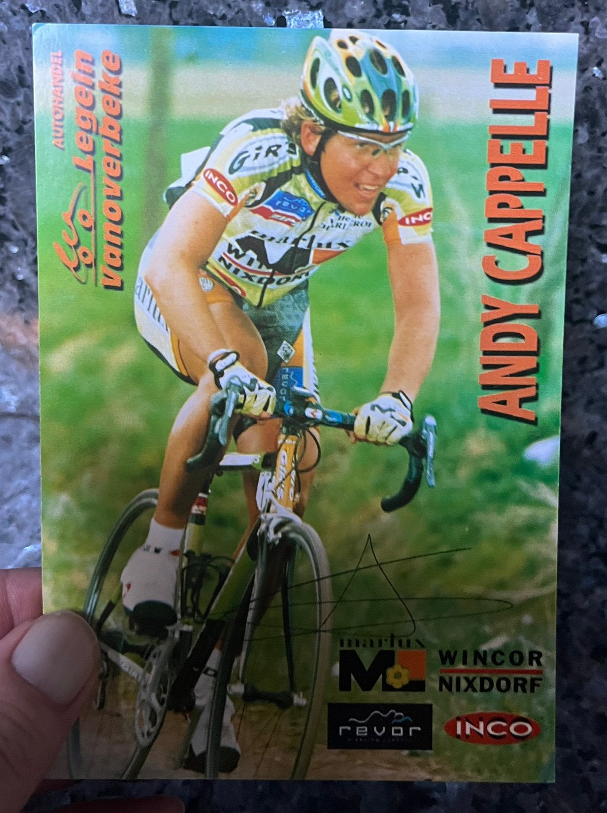 Le cycliste Andy Cappelle, Enlèvement, Comme neuf