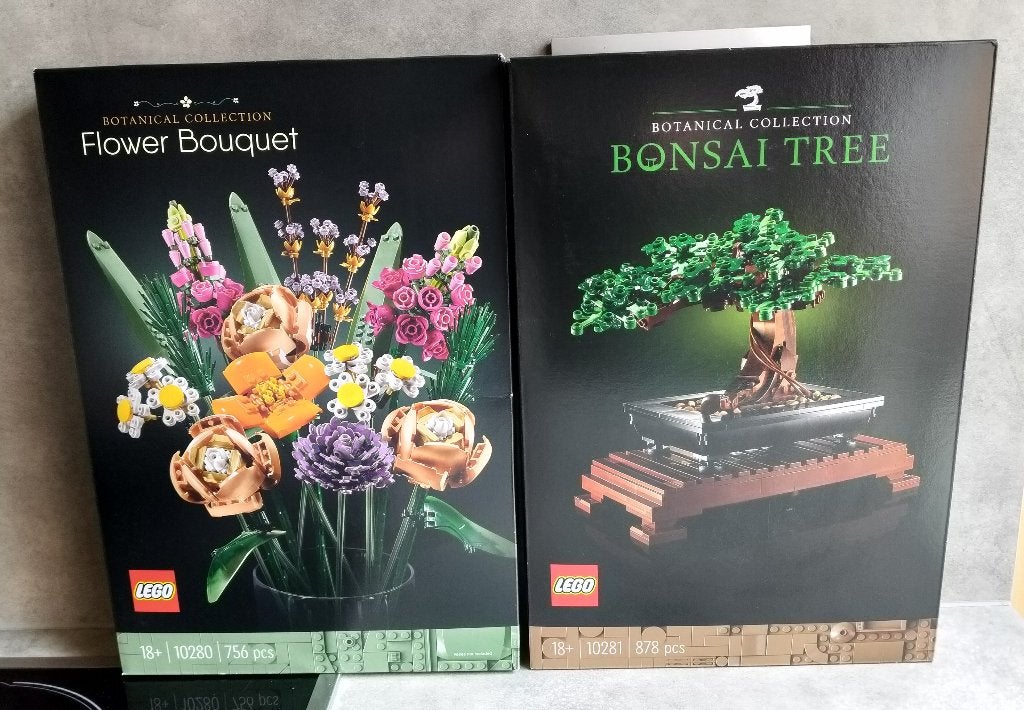 lego botanicals 10280 bloemenboeket en 10281 bonsaiboompje, Kinderen en Baby's, Ophalen of Verzenden, Nieuw, Complete set, Lego