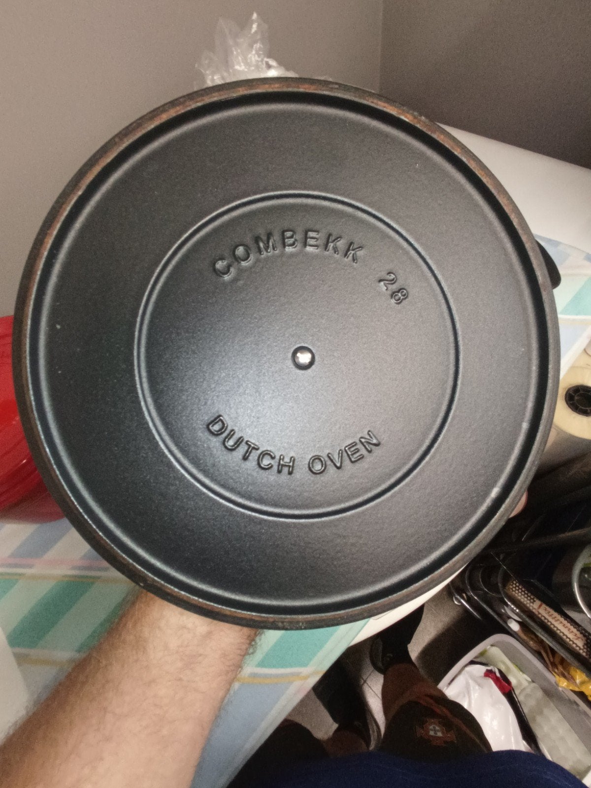 ijzeren zware pot combekk duch  oven, Ophalen