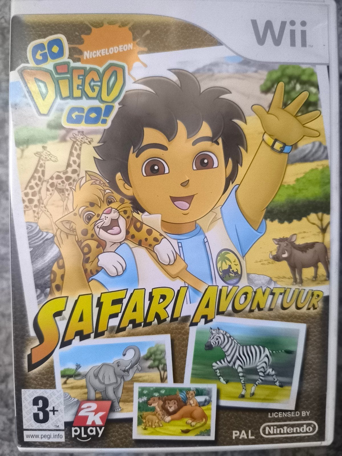 Go Diego Go Safari Avonturen, 2 spelers, Ophalen of Verzenden, Zo goed als nieuw, Vanaf 3 jaar