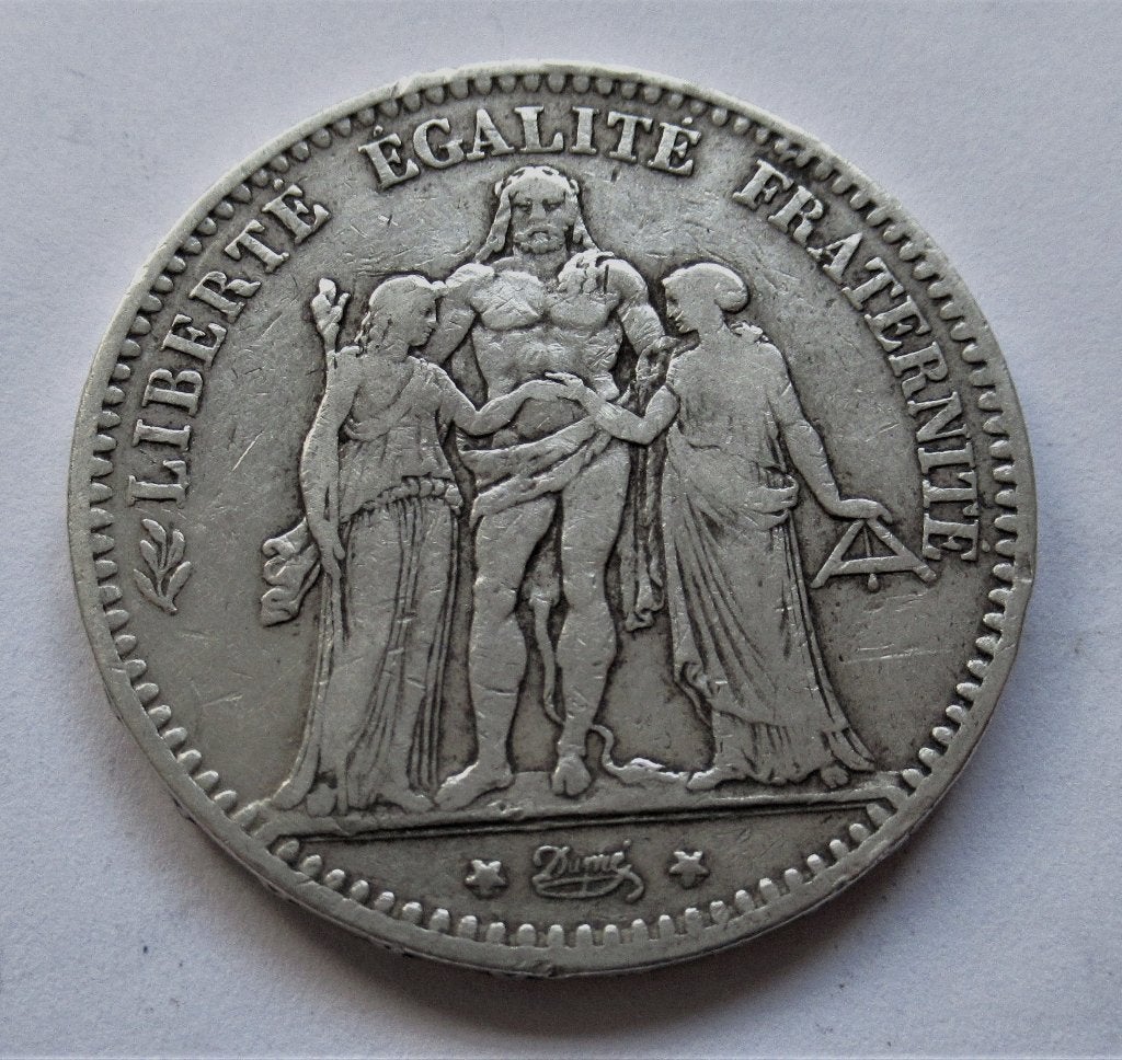 Frankrijk 5 francs 1875 K, Envoi, France, Argent