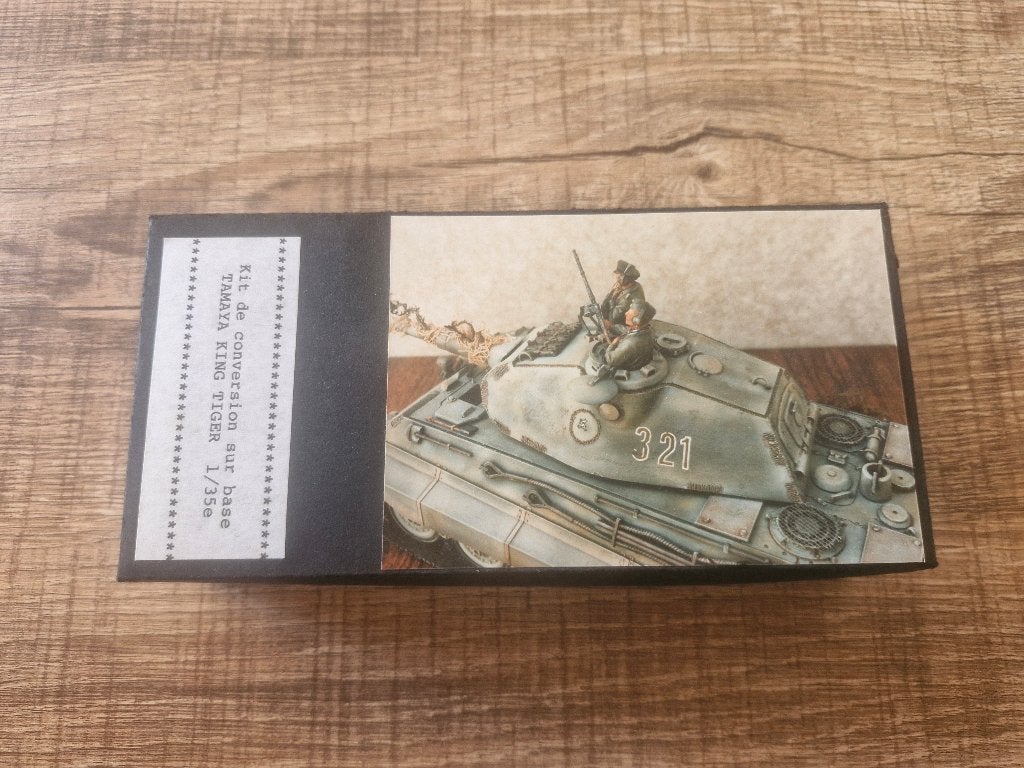 1/35 Conversion Kit Porsche Turret on Tamiya King Tiger Base, Hobby en Vrije tijd, Modelbouw | Auto's en Voertuigen, Overige merken