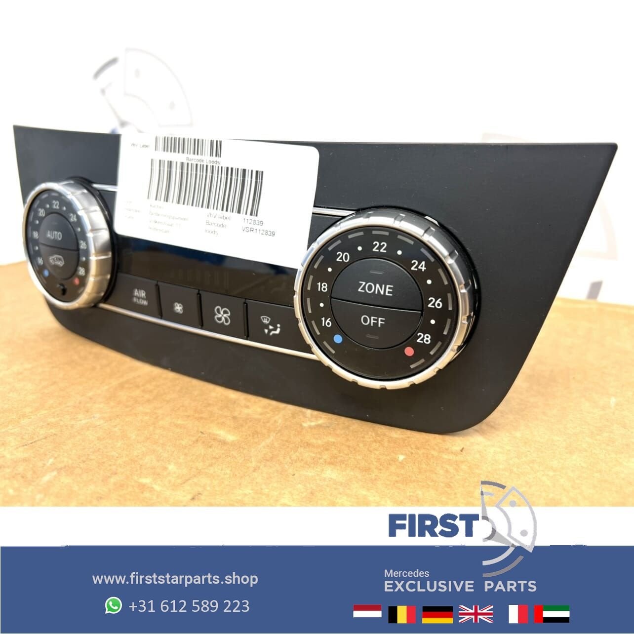 A1669000306 Mercedes CLIMA CONTROL SCHAKELAAR W166 GLE X166, Utilisé, -, -, Enlèvement ou Envoi