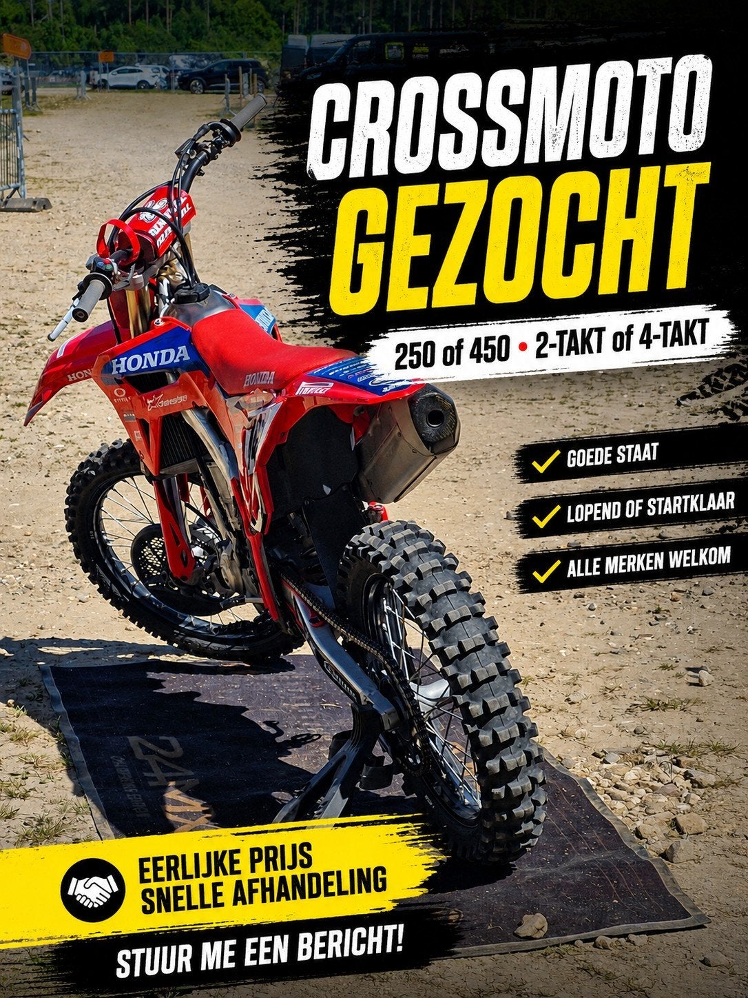 Crossmoto gezocht, Particulier