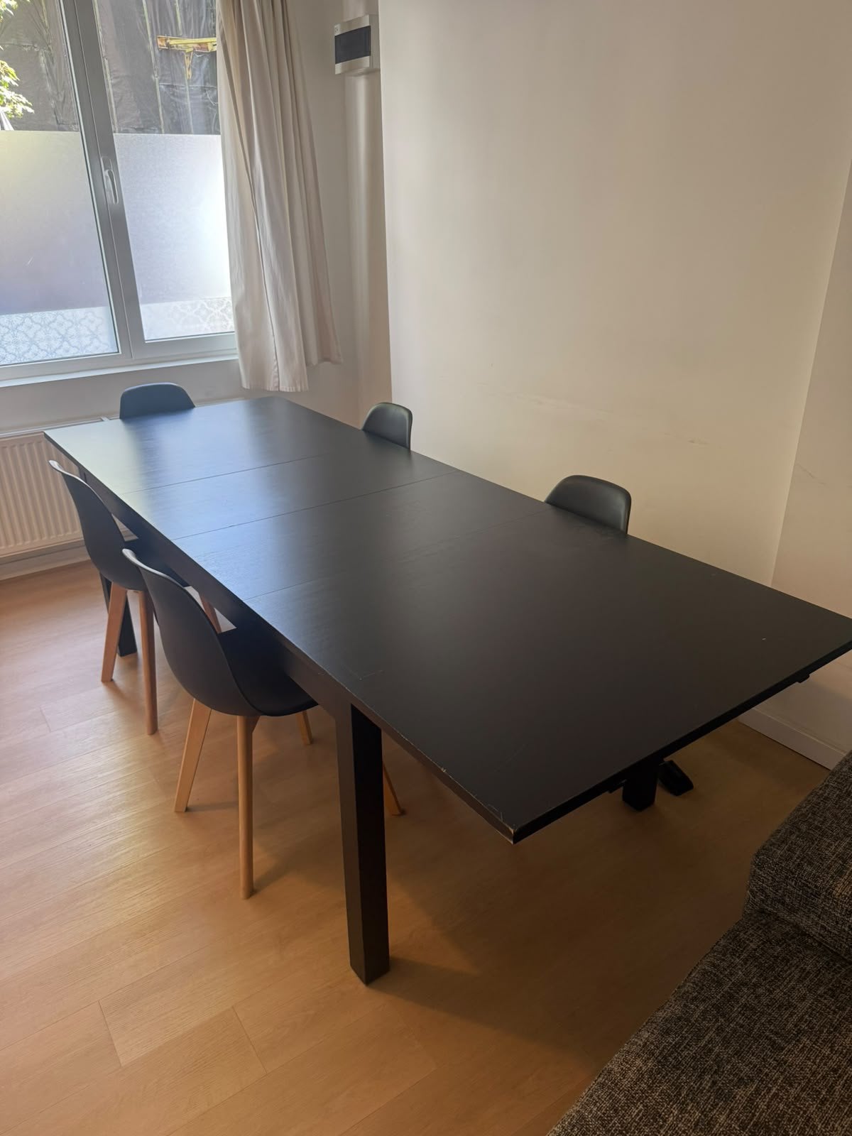 Tafel en stoelen, Maison & Meubles, Tables | Tables à manger, Enlèvement, Comme neuf