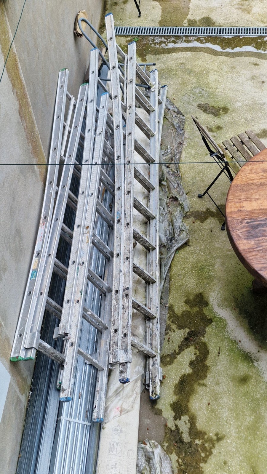 Échelle de chantier, Enlèvement, Échelle