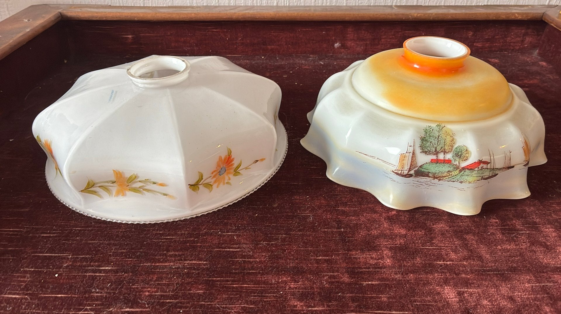 Opaline lusterkapjes, Antiquités & Art, Enlèvement