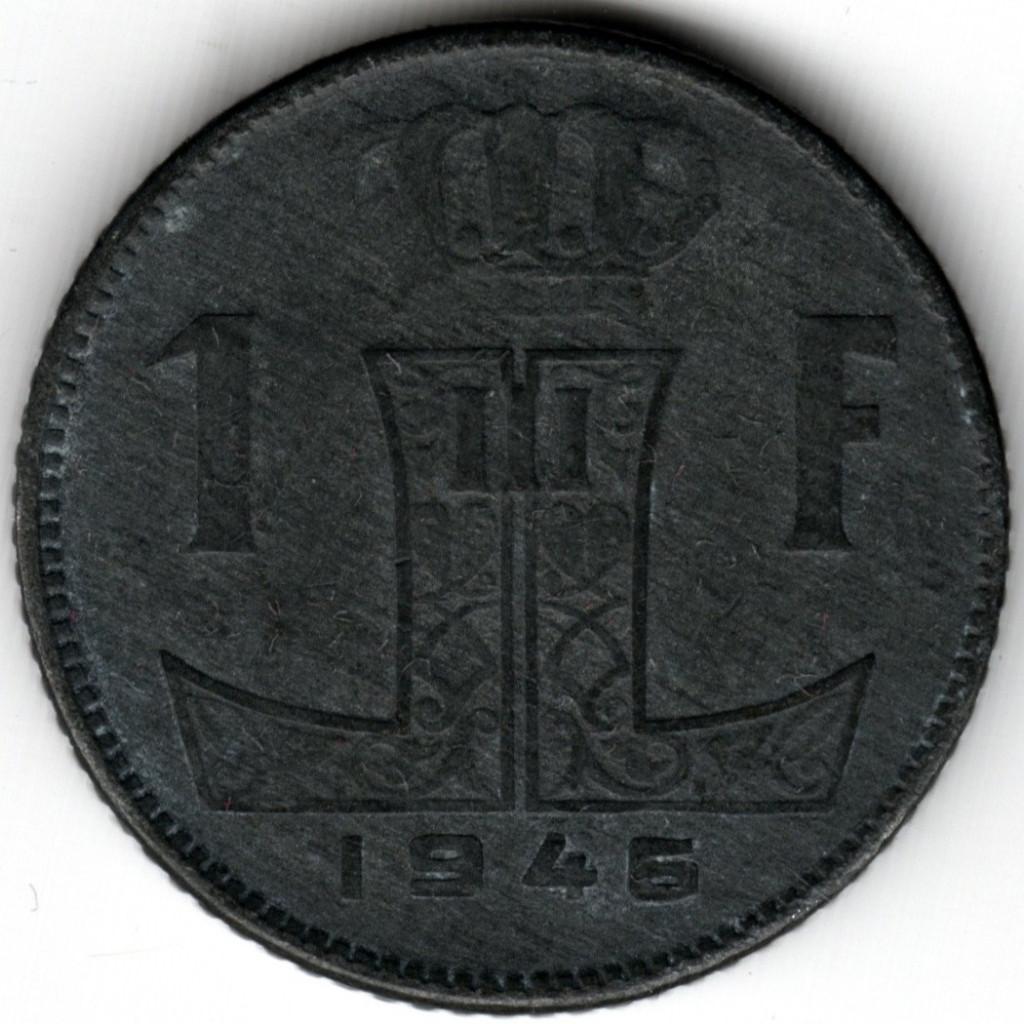 Belgique : 1 Frank NL-FR 1941 Morin 534 Réf 16453, Enlèvement ou Envoi, Métal, Monnaie en vrac