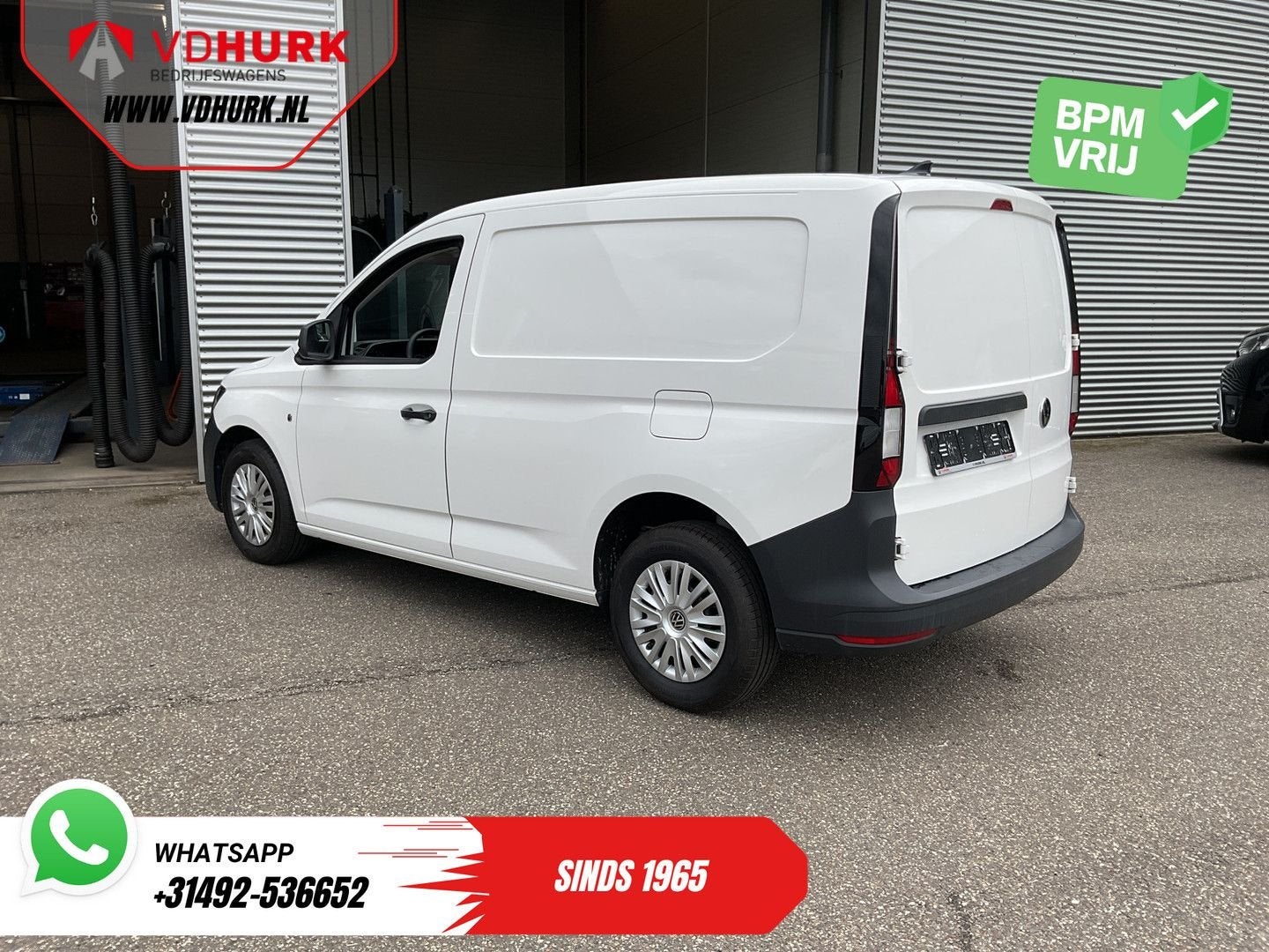 Volkswagen Caddy Cargo 2.0 TDI 100 pk Omvormer/ Sortimo/ Cru, Electronic Stability Program (ESP), Wit, Bedrijf, Onderhoudsboekje