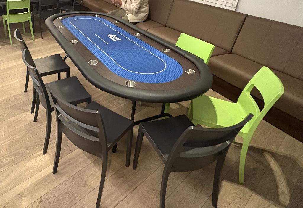 Pokertafel My Tournament XL Blauw, Vijf spelers of meer, Ophalen, Zo goed als nieuw