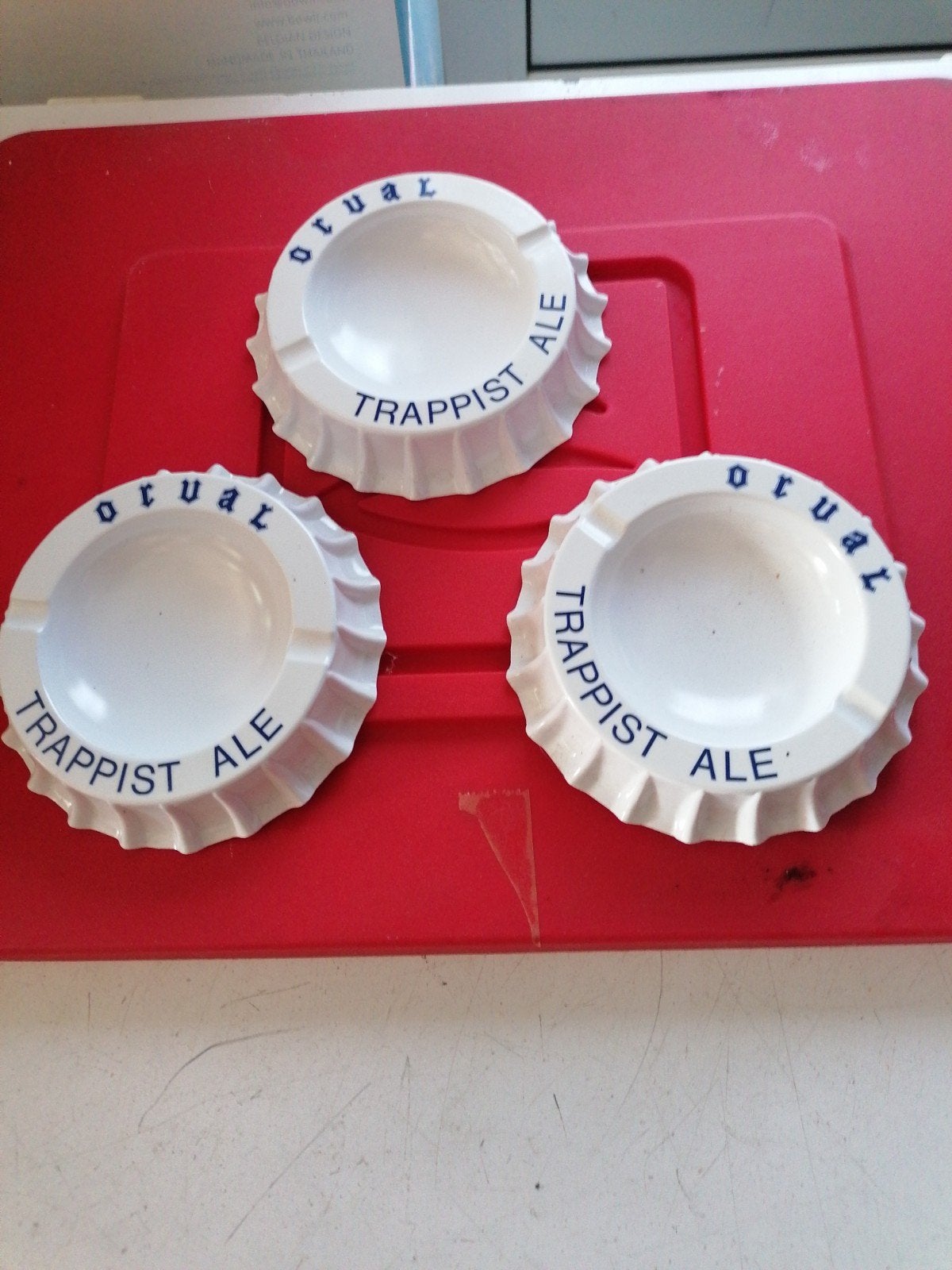 3 nieuwe nooit gebruikt geweest asbakken orval, Verzamelen, Ophalen of Verzenden