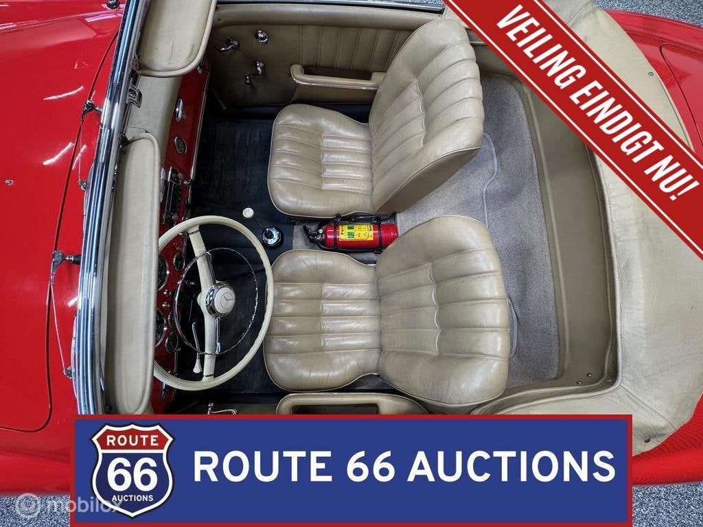 Mercedes-Benz 190 SL | 1961 | Route 66 Auctions, Auto's, Zwart, Mercedes-Benz, Bedrijf, Handgeschakeld