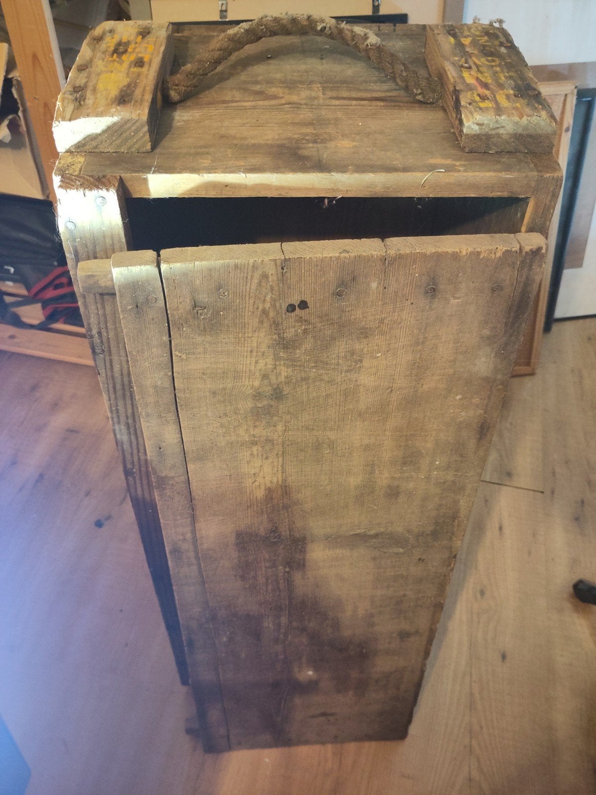 caisse en bois us ww2, Enlèvement
