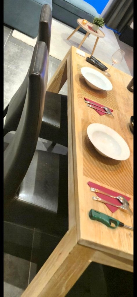 Table et chaises, Cinq personnes ou plus, Chêne, 50 à 100 cm, 100 à 150 cm