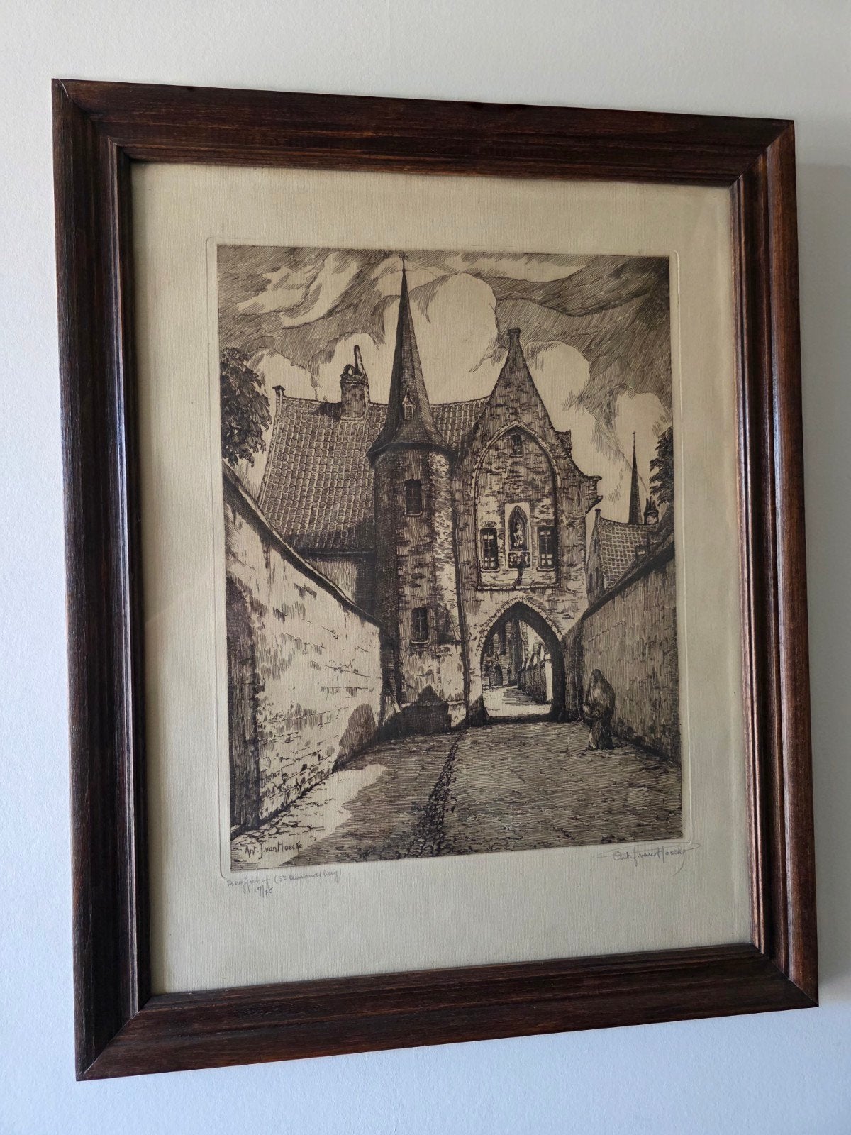 Tekening Ant. J. vanHoecke, Antiquités & Art, Enlèvement, Dessin