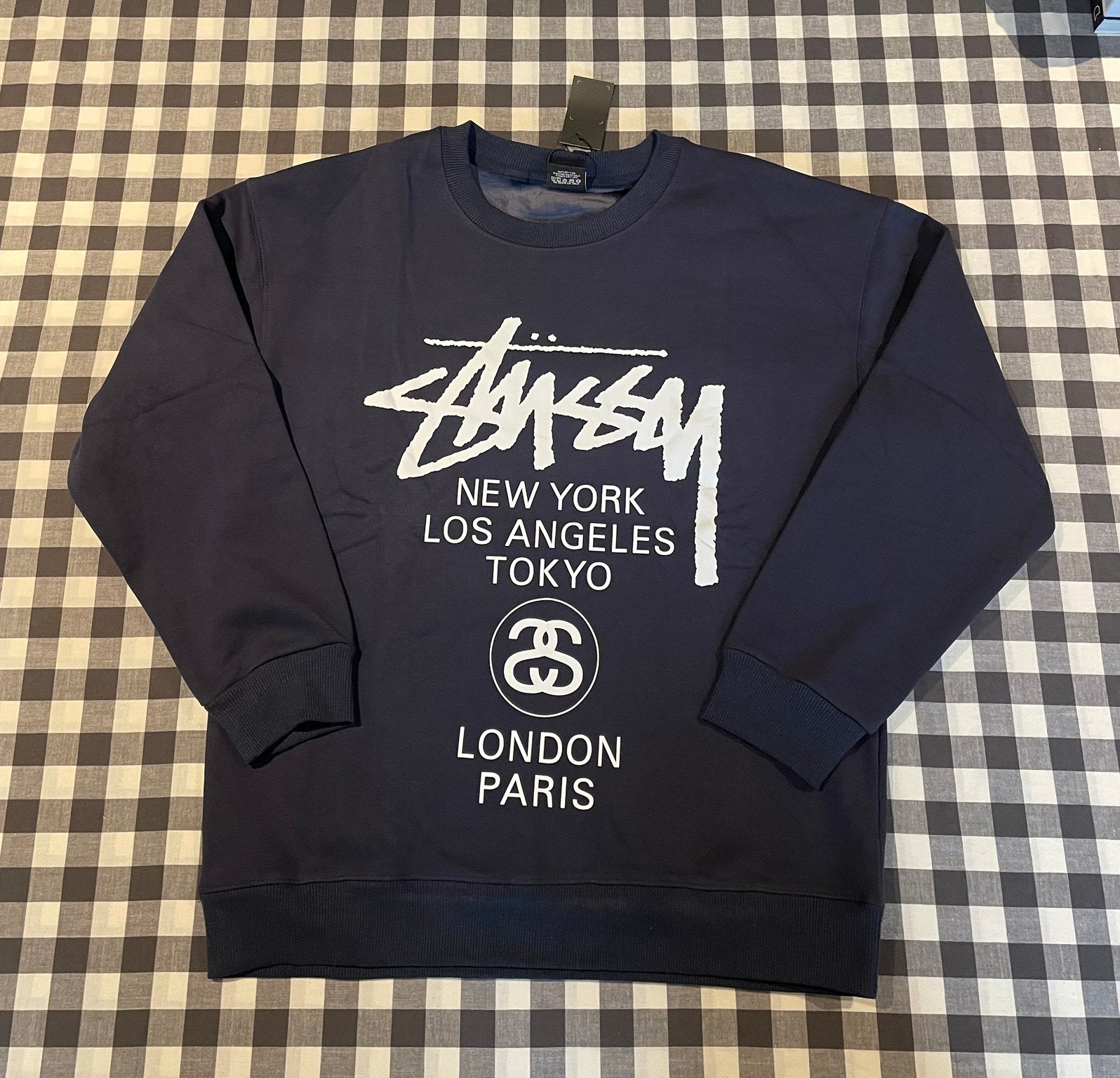Stüssy sweatshirt, Kleding | Heren, Verzenden, Zo goed als nieuw, Maat 48/50 (M), Blauw
