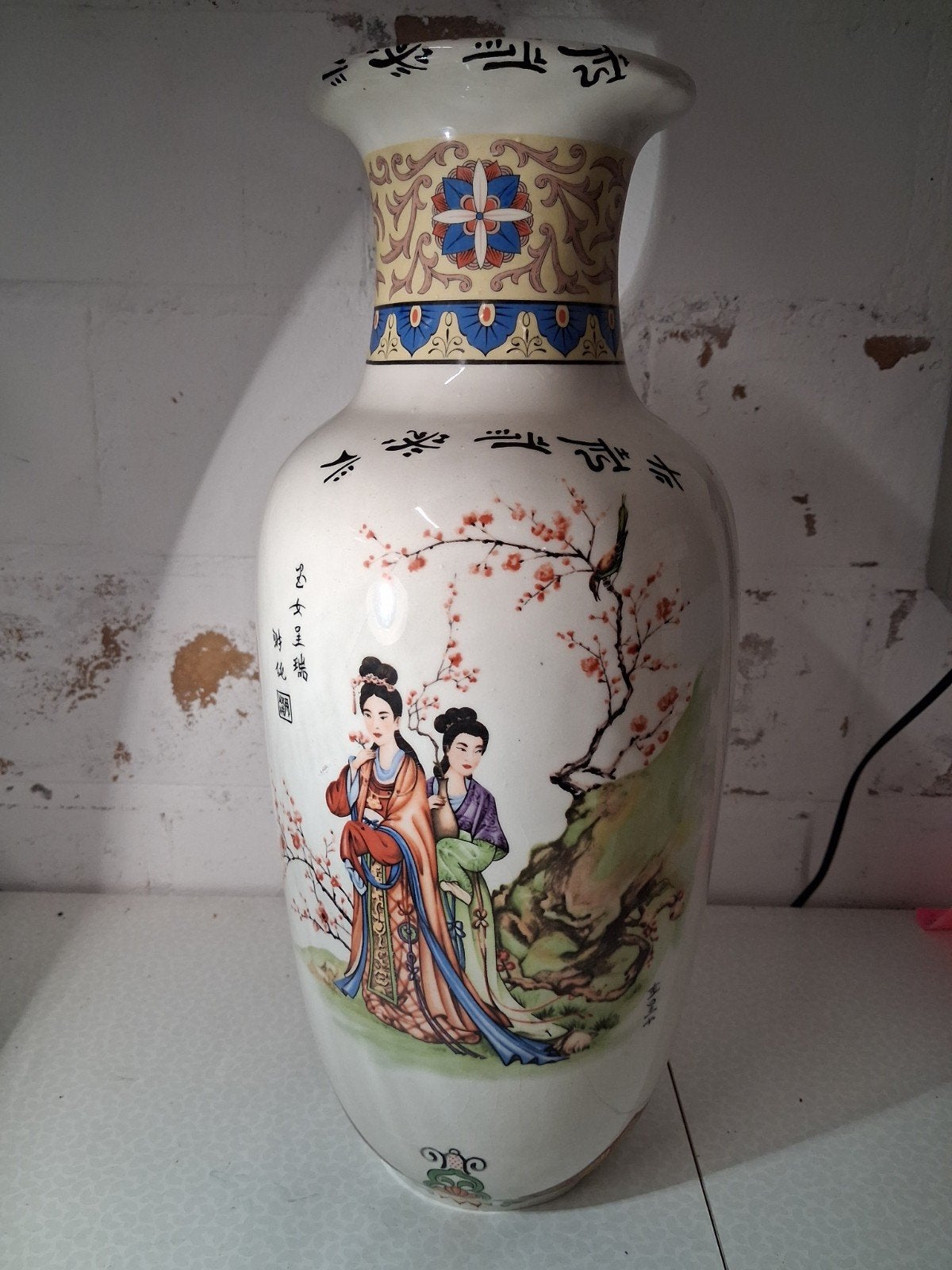 decoratieve chinese porseleinen balustervaas, Enlèvement