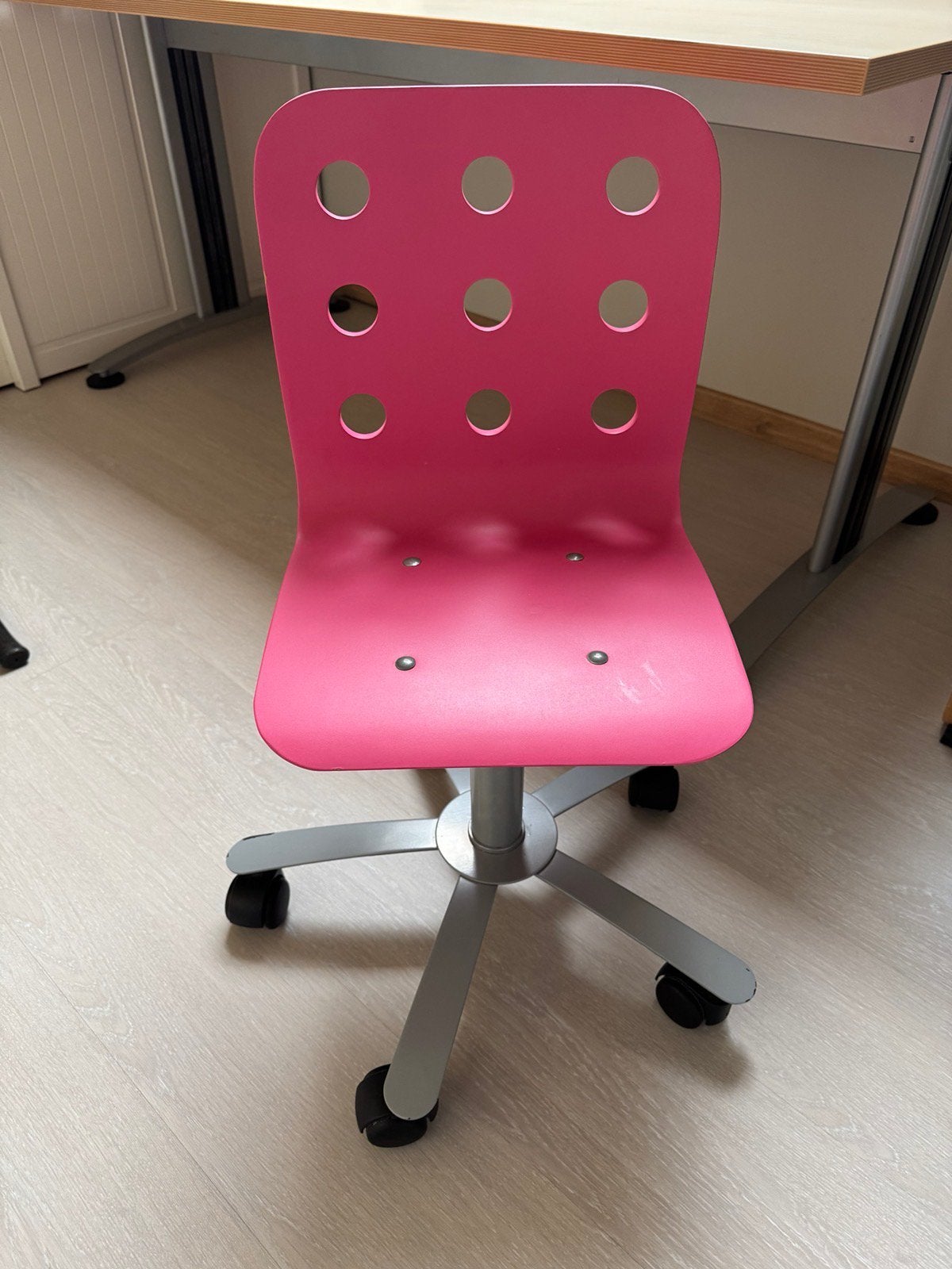 Kinderbureaustoel op wieltjes, Enlèvement, Comme neuf, Rose, Chaise de bureau