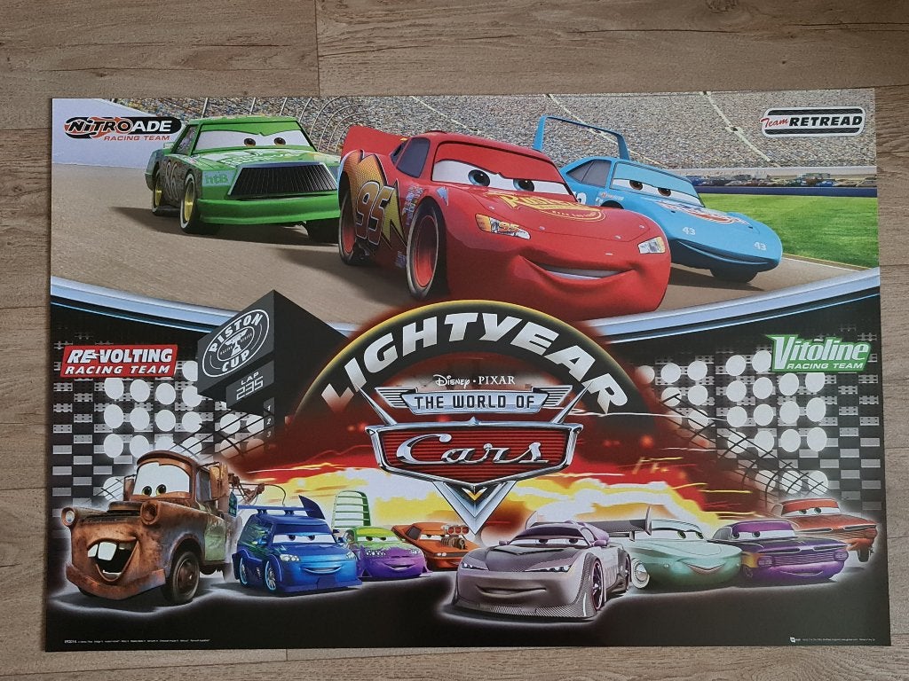 Poster Cars en Planes, Verzamelen, Rechthoekig Staand, Deurposter of groter, Ophalen of Verzenden, Zo goed als nieuw