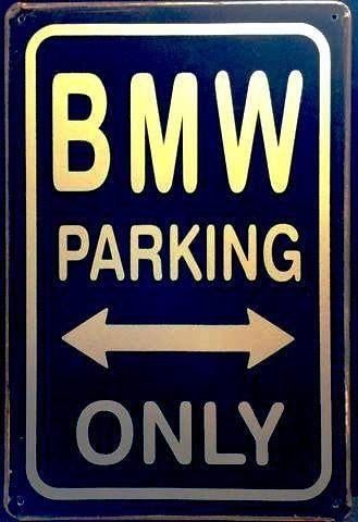 Plaque murale en métal vieilli rouillé | BMW Parking Only, Autos : Divers, Tuning & Styling, Enlèvement ou Envoi