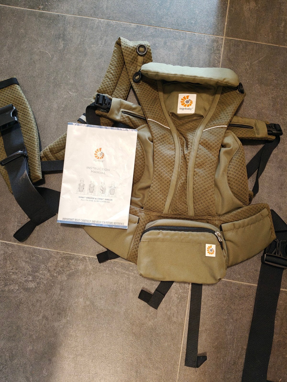 draagzak Ergobaby Omni Breeze, Enlèvement, Comme neuf, Ventre, Porte-bébé