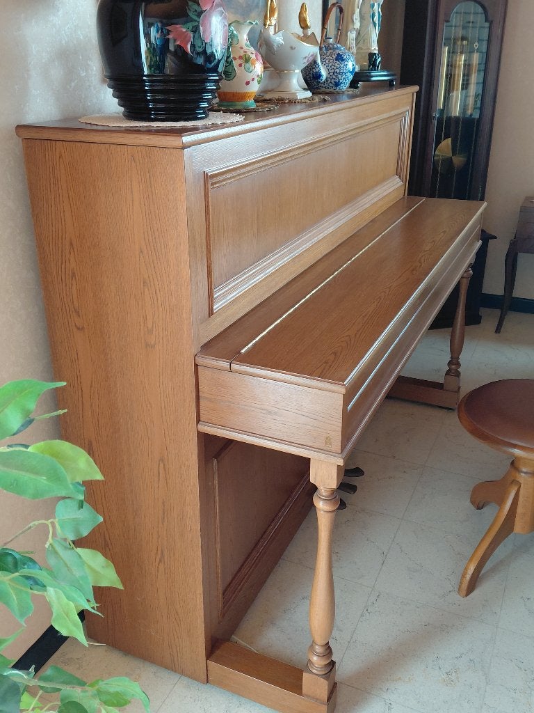Buffetpiano, Brillant, Comme neuf, Brun, Enlèvement