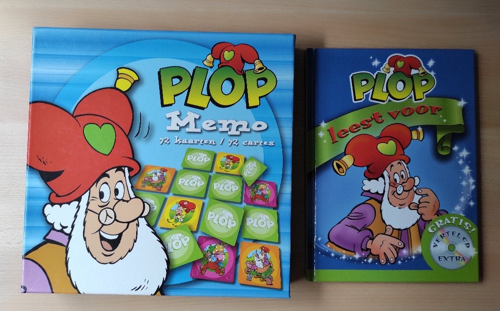 memo spel en voorleesboekje van plop, Kinderen en Baby's, Speelgoed | Educatief en Creatief, Ophalen of Verzenden, Zo goed als nieuw