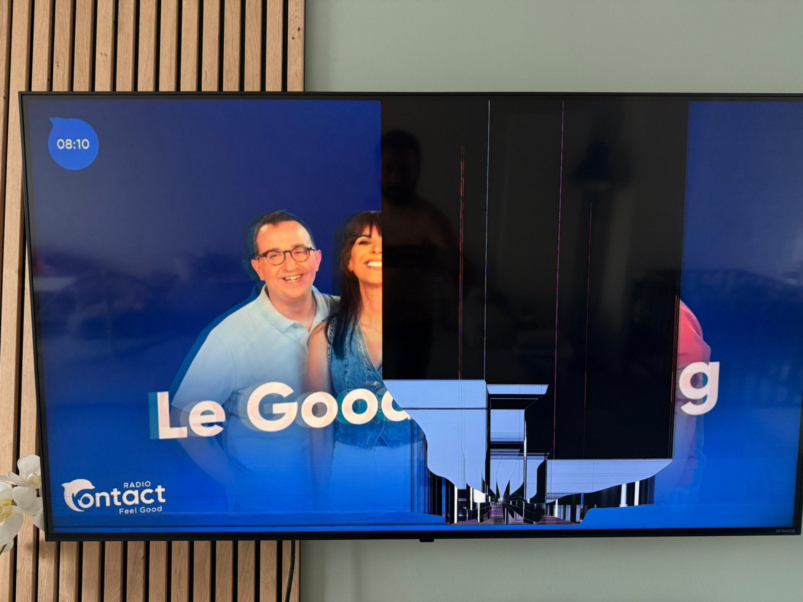 Tv LG 55NANO756PR dalle endommagée, TV, Hi-fi & Vidéo, Télévisions, Enlèvement, LG
