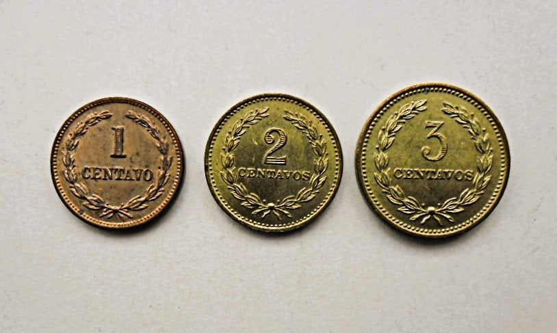 Lot de 3 pièces différentes El Salvador, Enlèvement ou Envoi, Amérique centrale, Monnaie en vrac