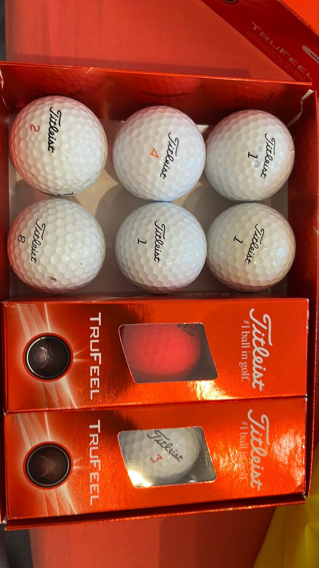 Balles de golf Mix Titleist, Enlèvement ou Envoi, Comme neuf, Balle(s)