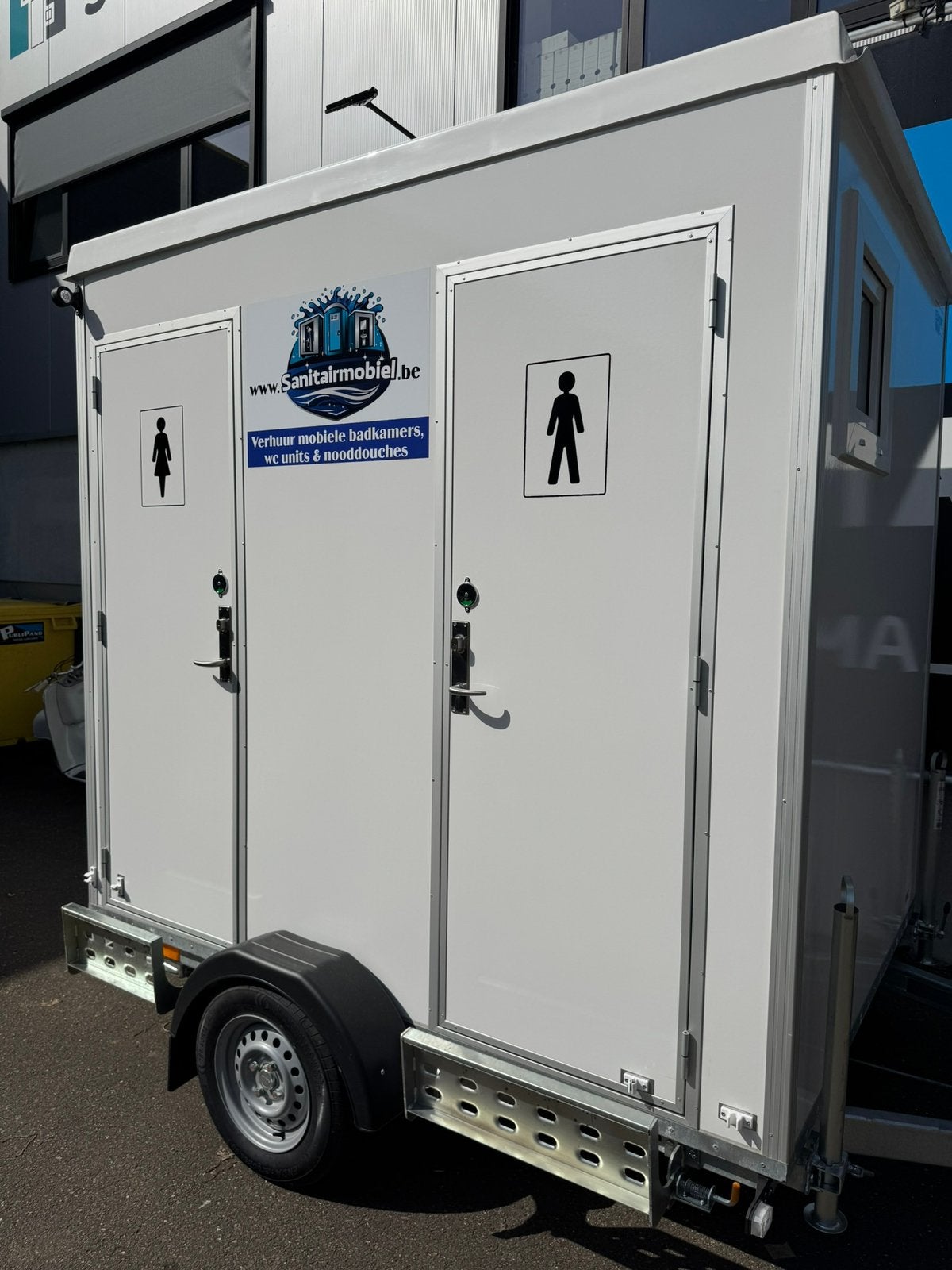 Mobiele badkamers, mobiele toiletwagen, mobiele douches, Hobby & Loisirs créatifs, Articles de fête | Location, Neuf, Envoi
