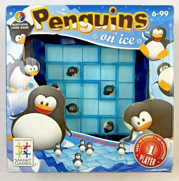 SmartGames Penguins on ice op ijs logica spel puzzelspel, Kinderen en Baby's, Speelgoed | Educatief en Creatief, Verzenden, Zo goed als nieuw