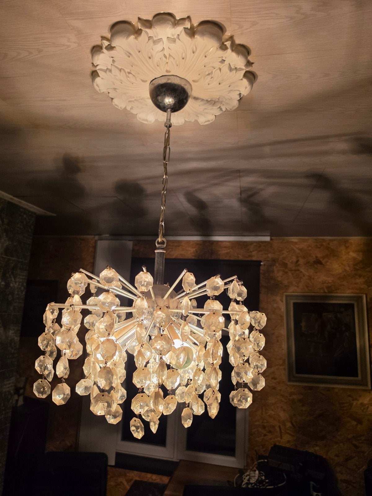 oude luster, Ophalen