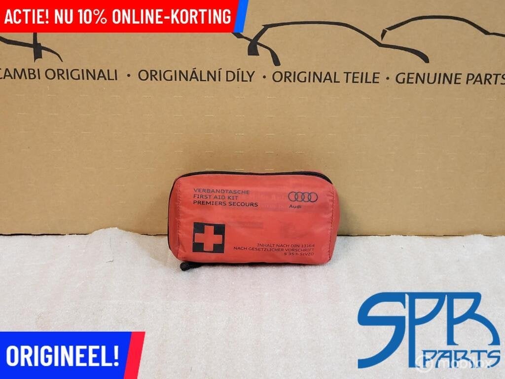 ORIGINELE AUDI EERSTE HULP KIT VERBANDDOOS NIEUW VERBANDTAS, Auto-onderdelen, Gebruikt, AUDI