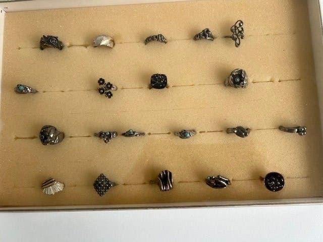Bagues en argent, Bijoux, Sacs & Beauté, Bagues, Neuf, Enlèvement ou Envoi, 18 à 19, Femme