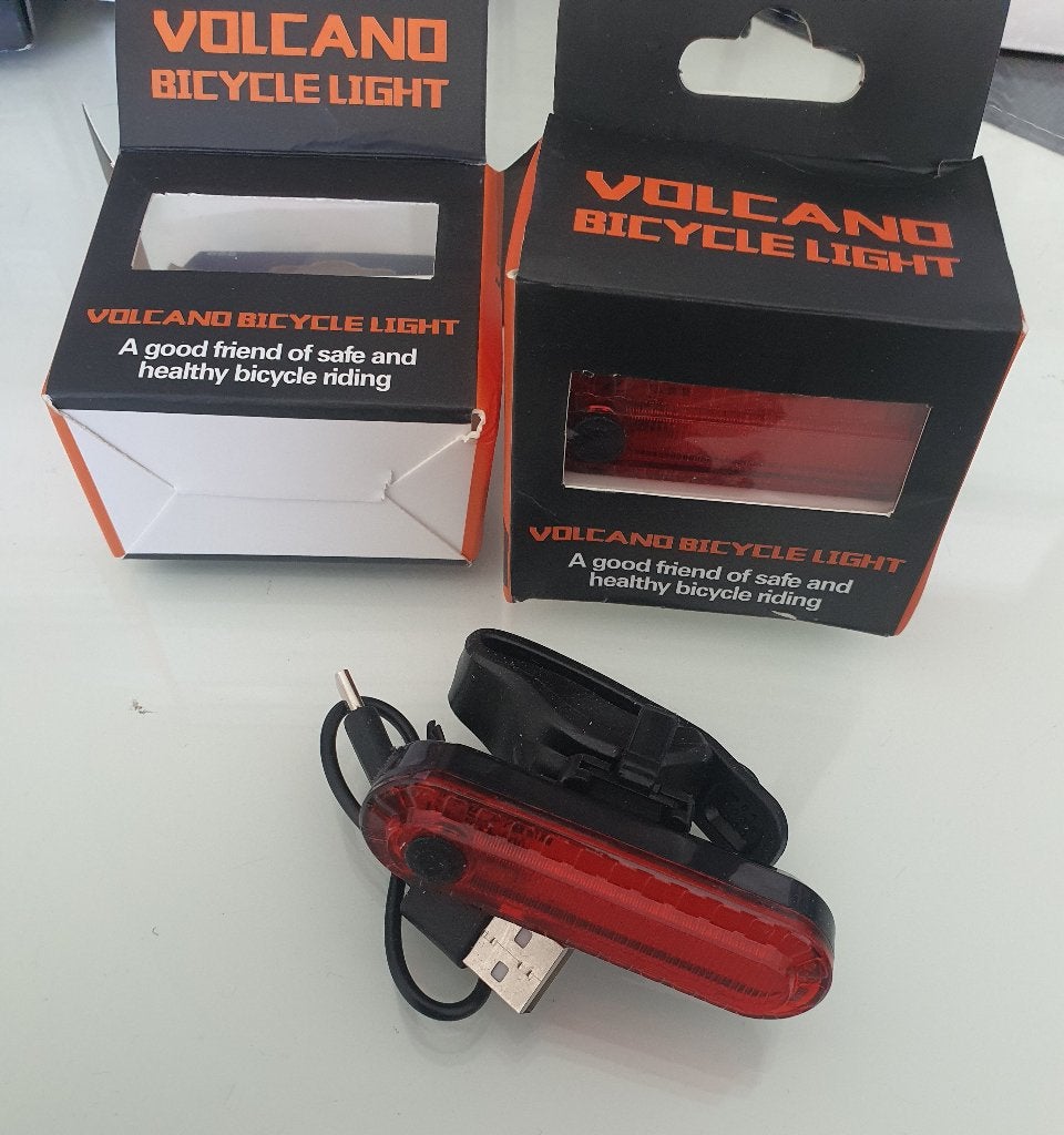Volcano LED Achterlicht Fiets – USB Oplaadbaar, Overig, Achterlicht, Nieuw, Ophalen of Verzenden