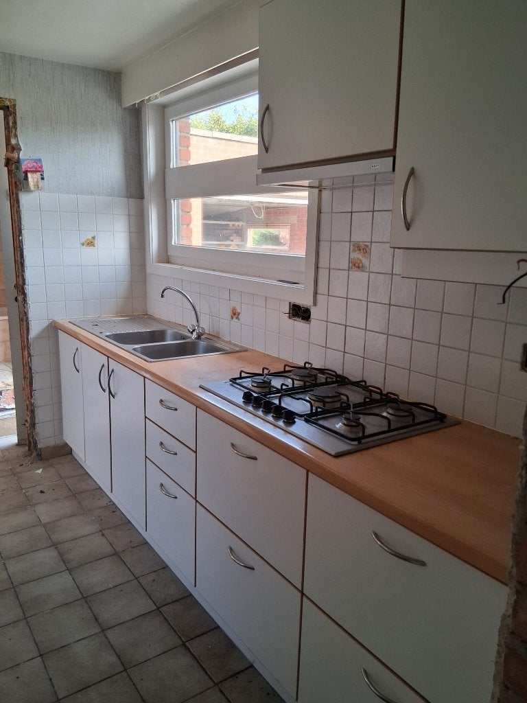 Gratis keuken, Huis en Inrichting, Ophalen, Gebruikt, Wit, Hout