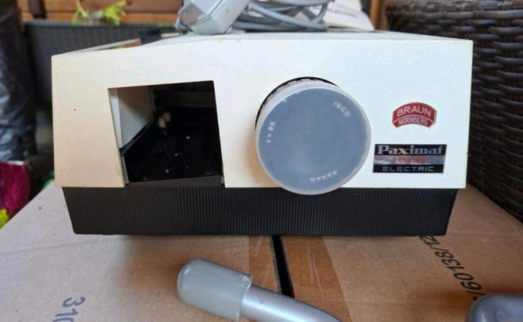 Projecteur de diapositives Paximat avec store de projection, Ophalen of Verzenden