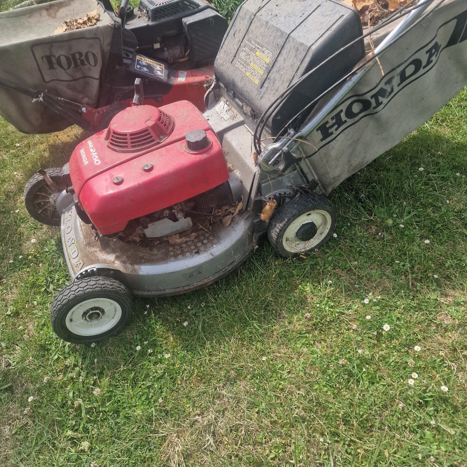 Tendeuse Honda pour pièces., Jardin & Terrasse, Tondeuses à gazon, Enlèvement ou Envoi