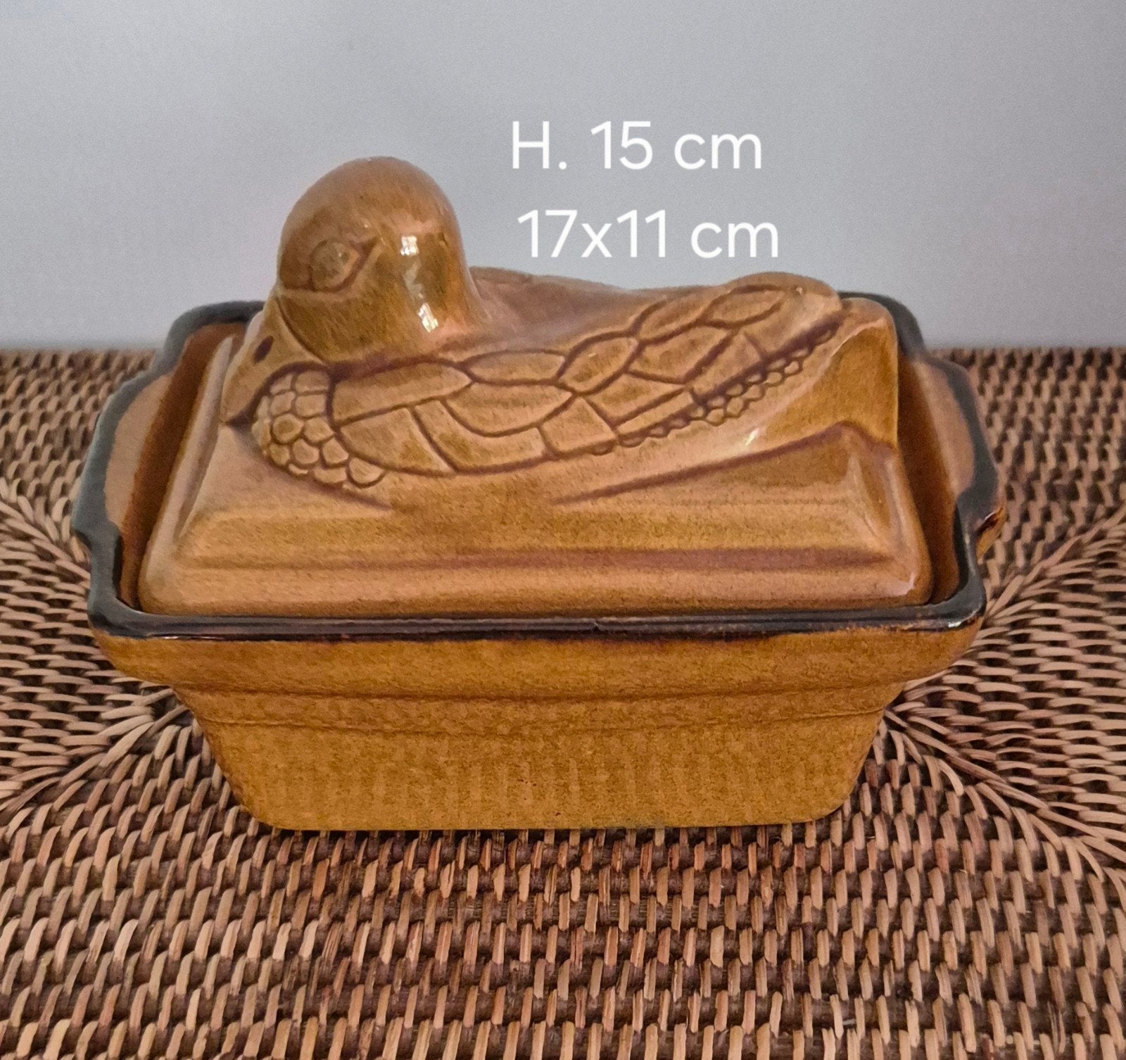 Vintage France Keramische eend Terrine Pallsa (jaren 50/70), Ophalen
