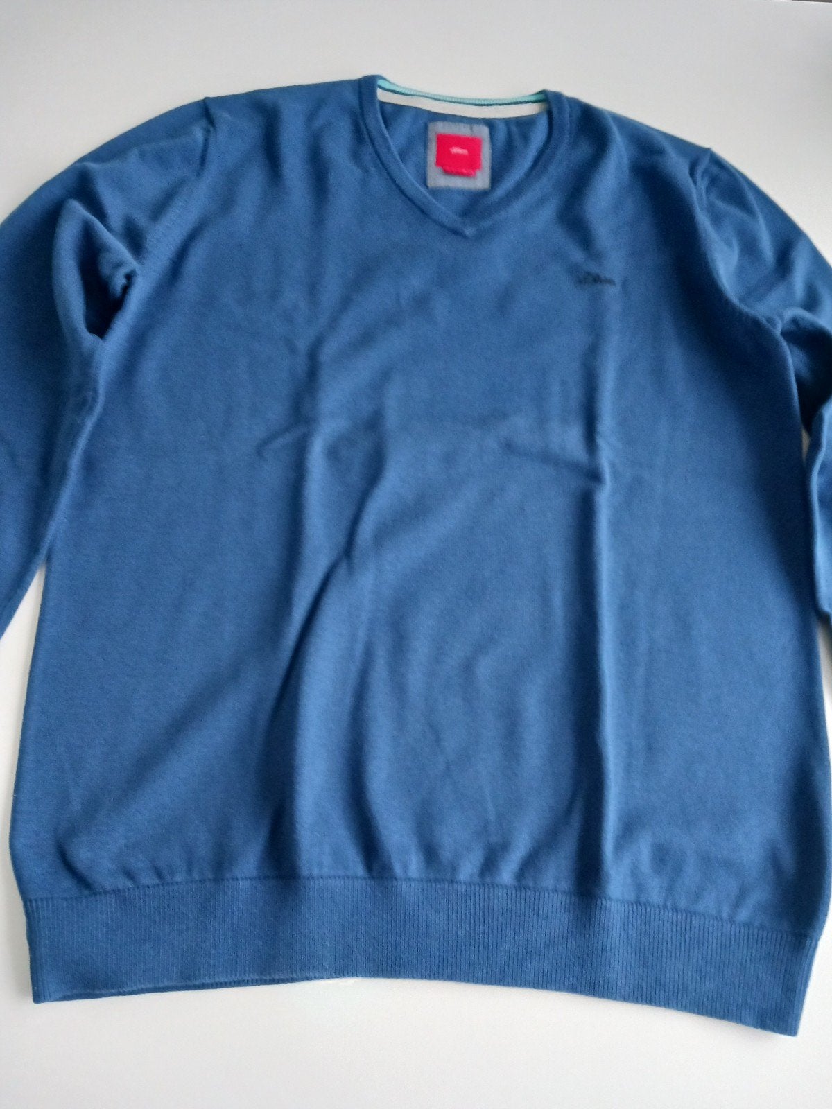 Blauwe trui merk S Oliver net als nieuw te koop.Maat M, Vêtements | Hommes, Pulls & Vestes, S Oliver, Comme neuf, Enlèvement, Bleu