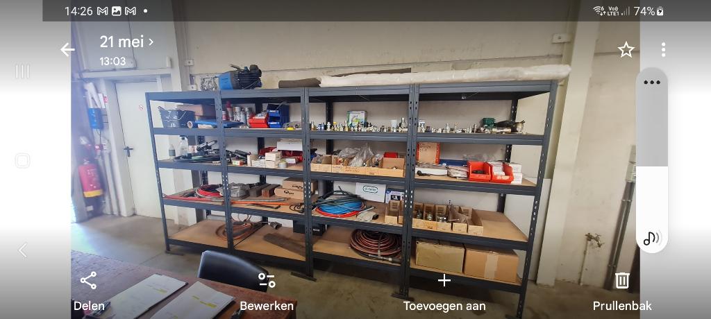 Magazijn stelling, Enlèvement